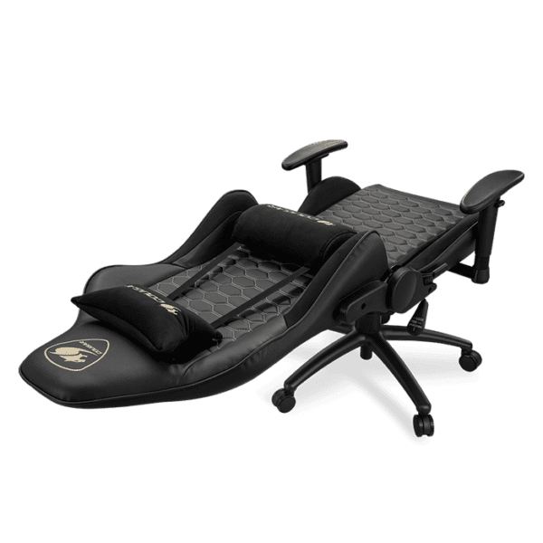 Cougar OutRider Royal Comfort Gaming Chair, Class 4 Gas Lift Cylinder, 2 Direction Adjustable Armrest, Breathable PVC Leather, 120Kg Weight Limit, Adjustable Design - Black