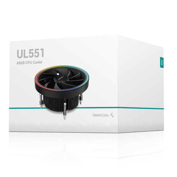 Deepcool UL551 (Intel Version)- 1800RPM- 4pin PWM ARGB CPU Cooler
