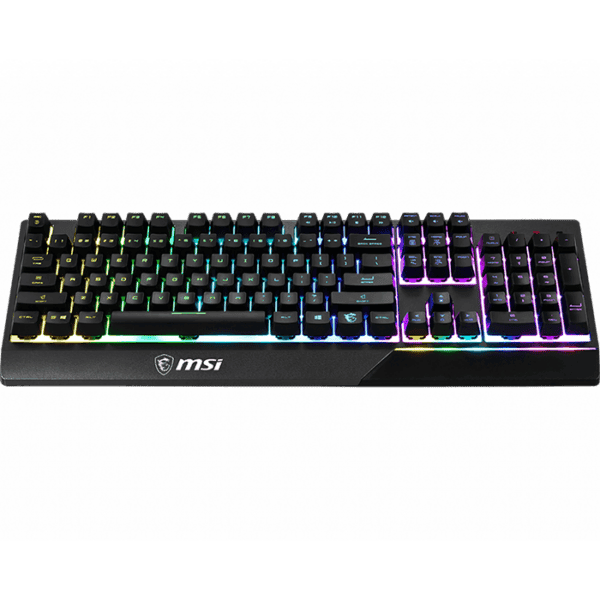MSI Vigor GK30, Plunger Switches, Gold-plated connector, USB 2.0, RGB, US Layout Keyboard
