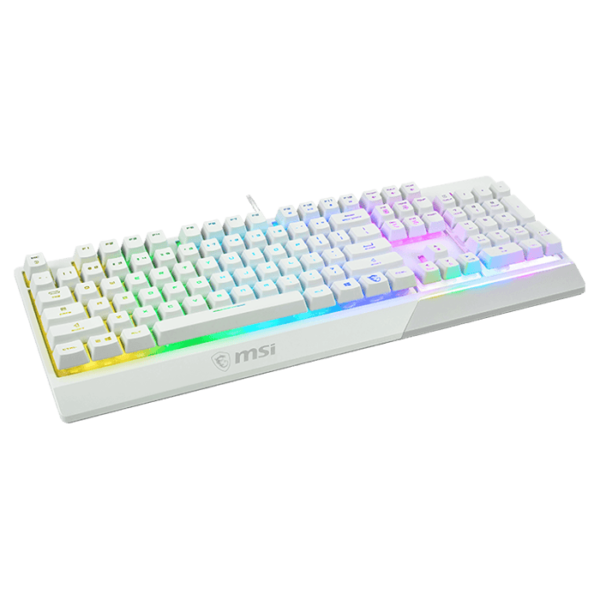 MSI Vigor GK30 Wired RGB Mech Gaming Keyboard ,White