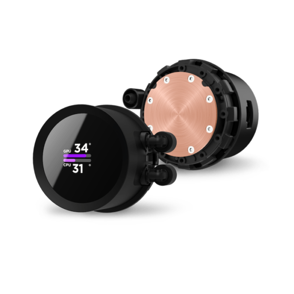 NZXT Kraken 240, 240mm AIO Liquid Cooler with LCD Display, Black