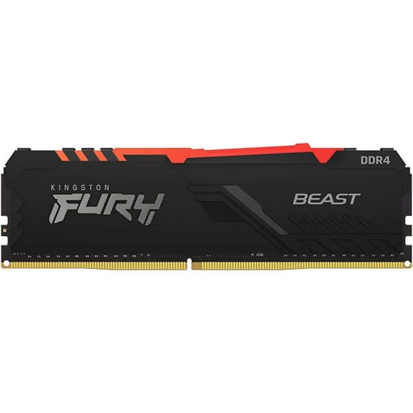 Kingston Fury Beast RGB 16GB DDR4 Desktop Memory, 3600MHz
