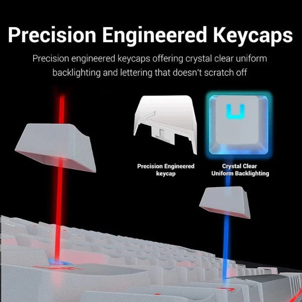 Redragon KUMARA Mechanical Gaming Keyboard White-Red switch