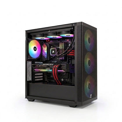 Emarat Gamers Gaming PC – Ryzen 7 9700X, RTX 5060 Ti 16GB, 32GB DDR5 6000MHz, 1TB NVMe SSD, 750W PSU, 240mm Liquid Cooler, RGB Case