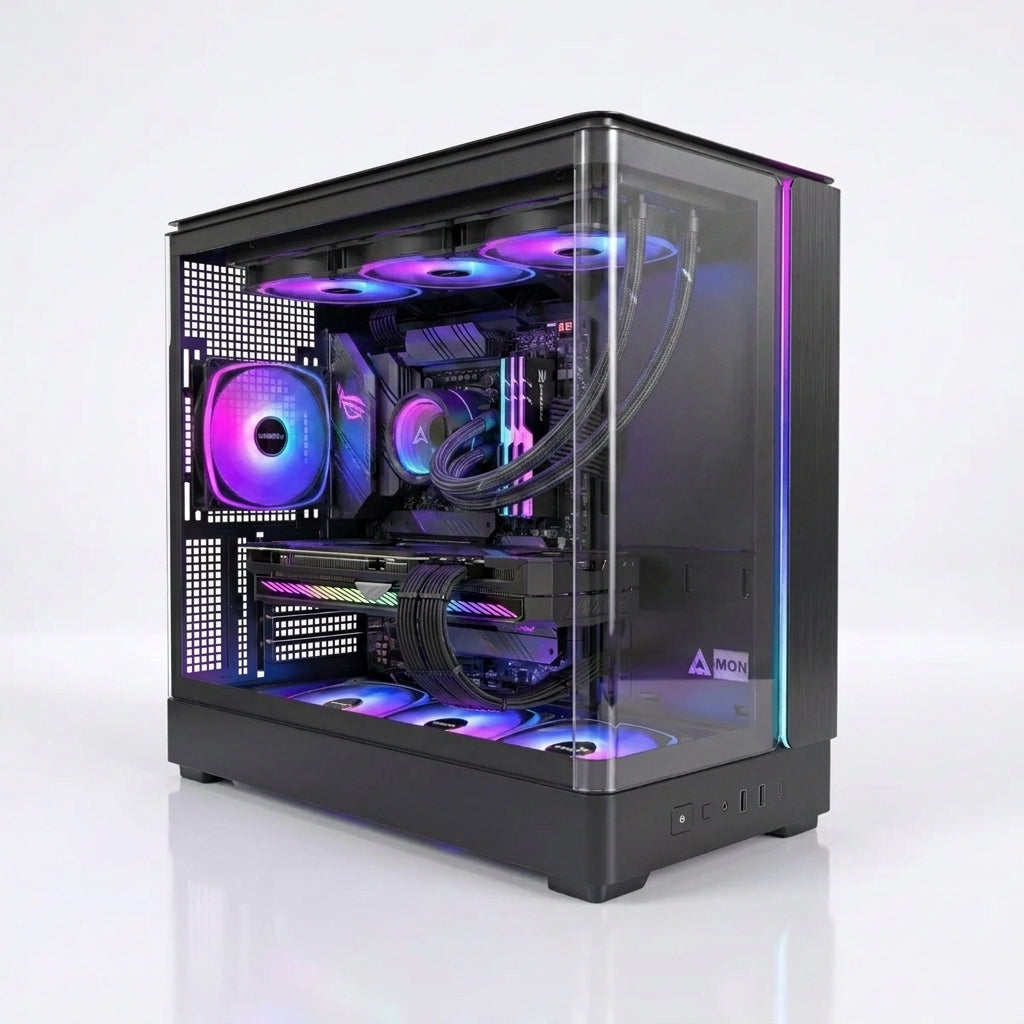 Emarat Gamers Gaming PC – Intel Core Ultra 7 265K, ASUS RTX 5070 12GB OC, 32GB DDR5 6000MHz, 1TB NVMe SSD, 850W Gold, LA360 Liquid, Montech KING 15