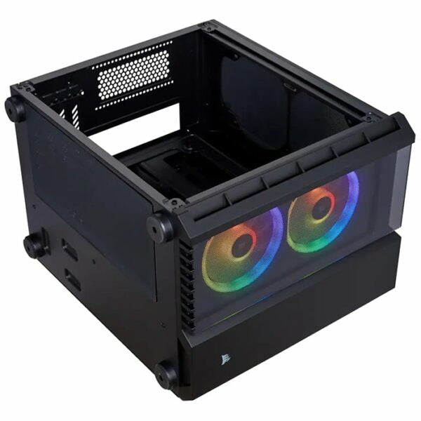 Corsair Crystal Series 280X RGB Tempered Glass Micro ATX Case, Black