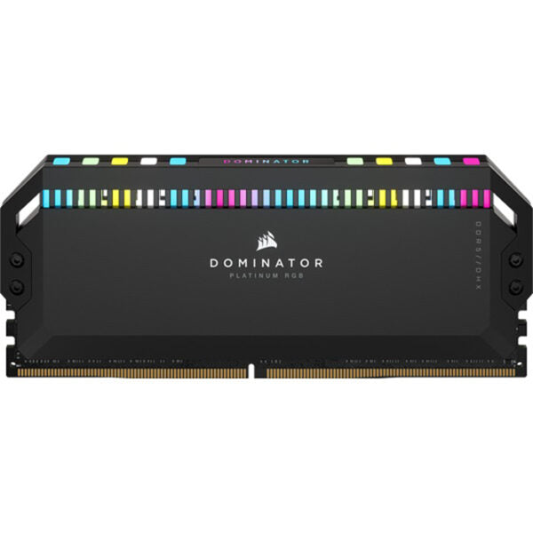 CORSAIR DOMINATOR PLATINUM RGB 64GB (2x32GB) DDR5 DRAM 5600MHz C40 Memory Kit — Black