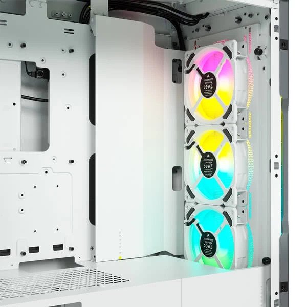 CORSAIR iCUE 5000T RGB Tempered Glass Mid-Tower ATX PC Case — White