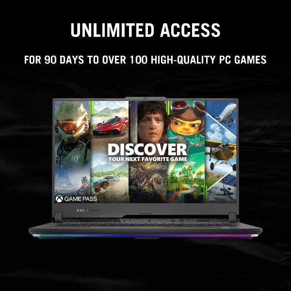 ASUS ROG STRIX G713PI-LL032W | Ryzen 9 7945HX, 32GB RAM, 1TB SSD, 17.3" WQHD(2560x1440) 240Hz, 8GB NVIDIA RTX 4070, Win11 Home, Eng-Arb K/B, Black