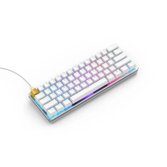 Glorious GMMK RGB Compact Mechanical Keyboard White Ice
