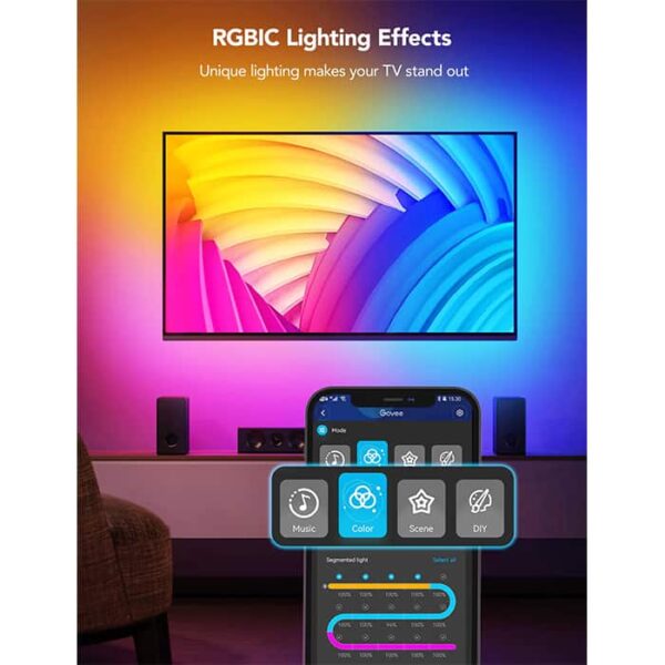 Govee RGBIC Neon TV Backlight,suitable for 45-55 inch
