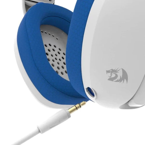 Redragon IRE Pro Ultra-Light Wireless Gaming Headset ,White/Blue