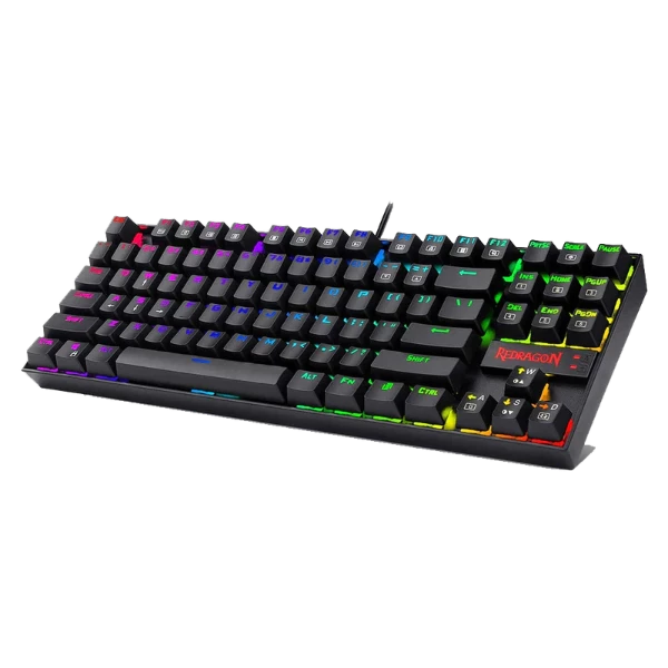 Redragon KUMARA black, wired mechanical keyboard, RGB, Red Switches