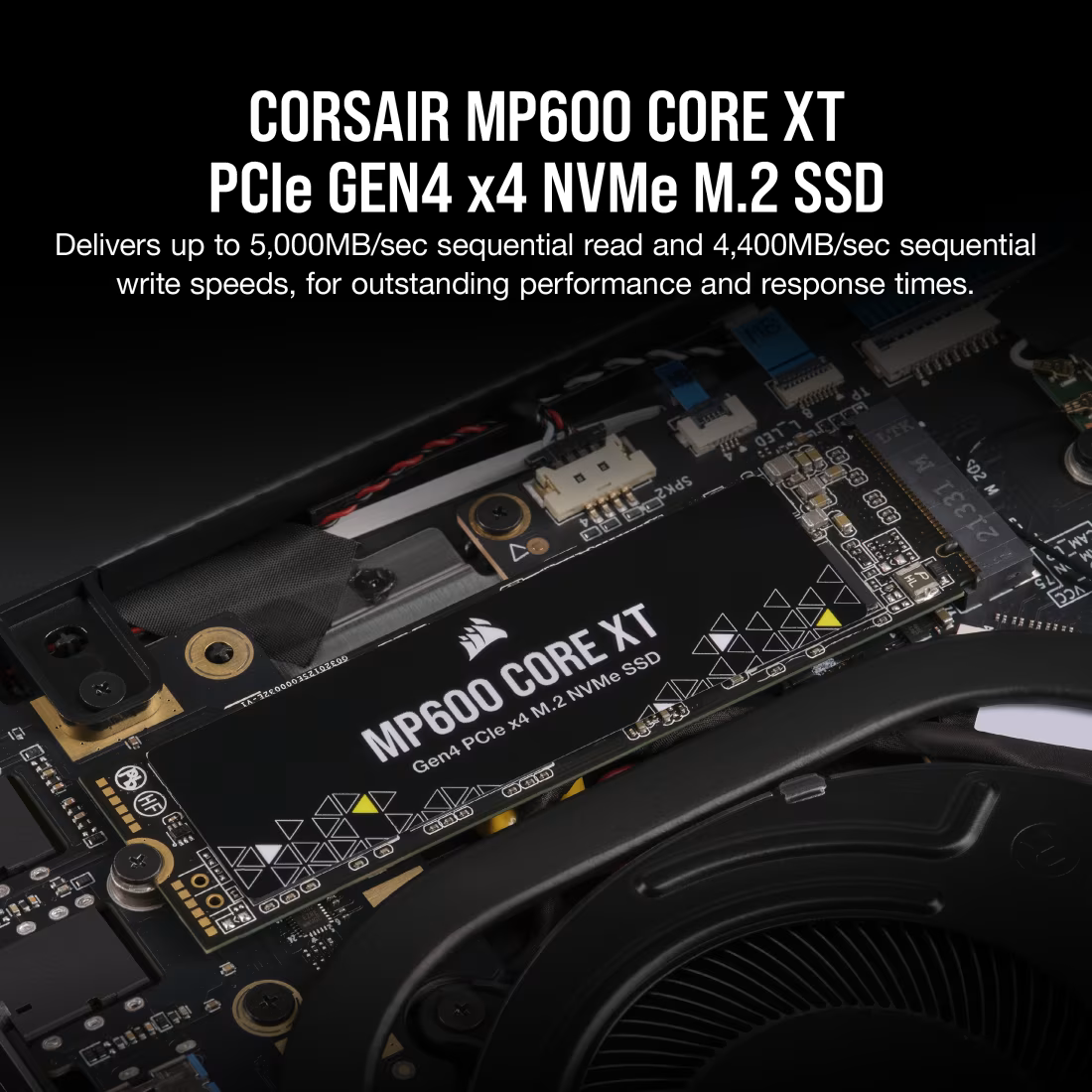 Corsair MP600 CORE XT 2TB PCIe Gen4 x4 NVMe M.2 2280 Internal SSD – Up to 5900MB/s