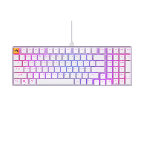Glorious GMMK2 96% Keyboard Pre-Built -Arabic White