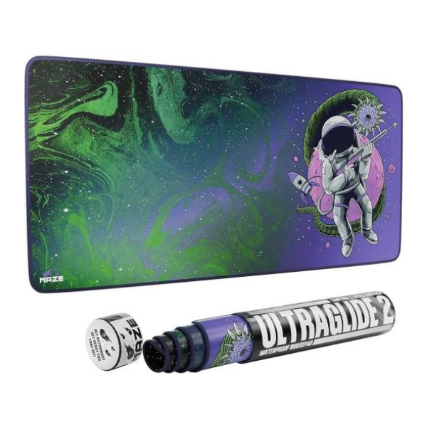Maze 3XL Extended Mouse Pad/Mat, 48" x 24" x 0.2" Dimension, 5mm Thick, Ultraglide 2, Waterproof, Anti-Fray, Anti-Slip, Smooth Surface for Maximum Control and Speed, Astro CGR-GP | KY-DCQJ-46IK