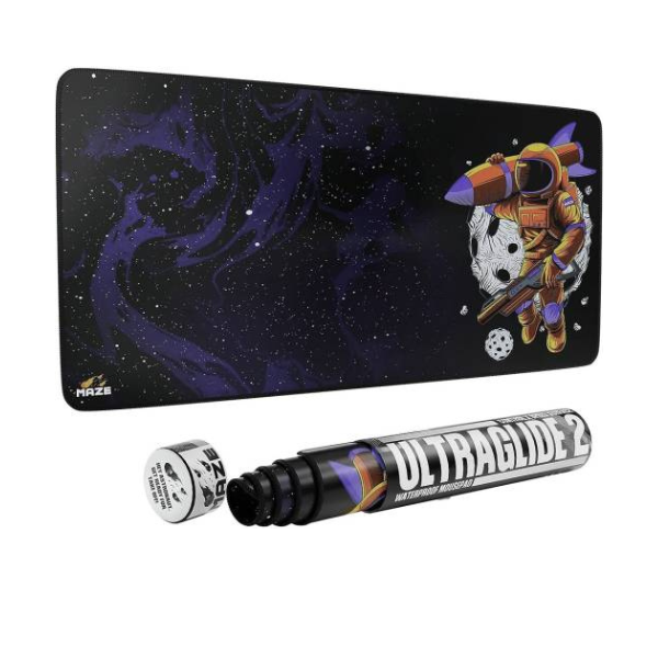 Maze 3XL Extended Mouse Pad/Mat, 48" x 24" x 0.2" Dimension, 5mm Thick, Ultraglide 2, Waterproof, Anti-Fray, Anti-Slip, Smooth Surface for Maximum Control and Speed, Astro RCT-YP | XH-T3YH-SAWR