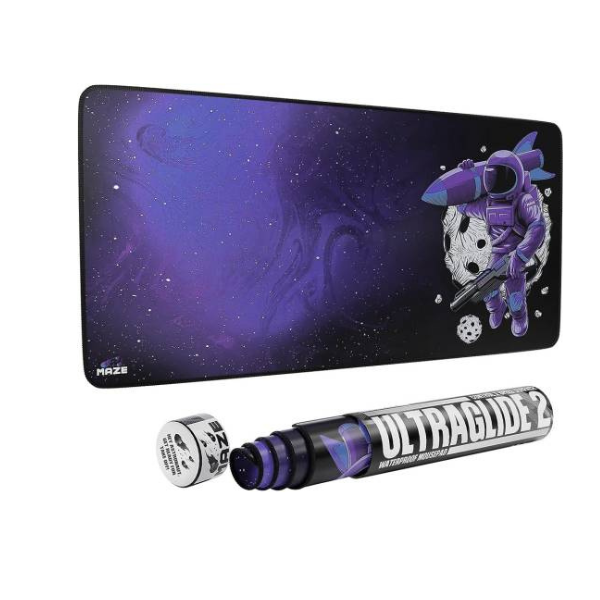 Maze 3XL Extended Mouse Pad/Mat, 48" x 24" x 0.2" Dimension, 5mm Thick, Ultraglide 2, Waterproof, Anti-Fray, Anti-Slip, Smooth Surface for Maximum Control and Speed, Astro RCT-BP | T4-8HCG-GAXO