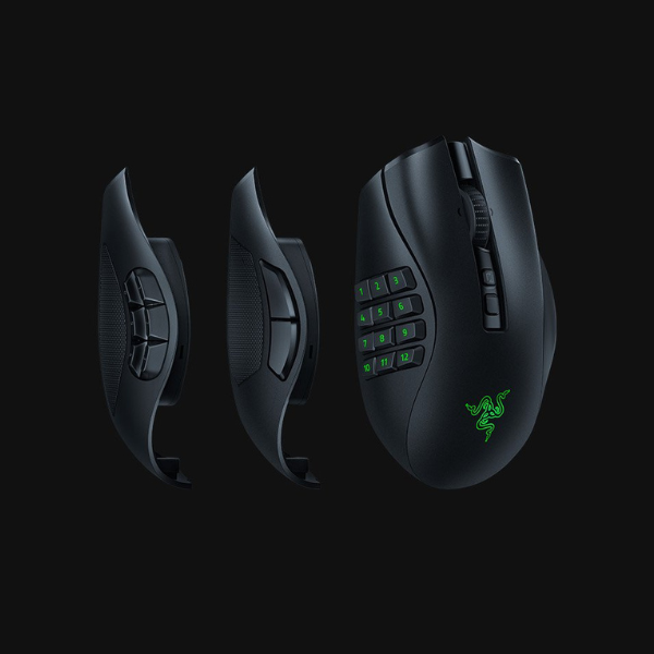 Razer Naga Pro Modular Wireless Mouse with Swappable Side Plates