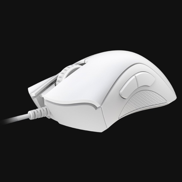 Razer DeathAdder Essential – White Essential gaming mouse with 6,400 DPI optical sensor, White