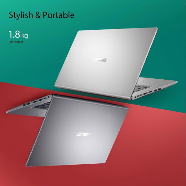ASUS X515EA-BQ2835W | Intel Core i3 1115G4 3.0GHZ, 4GB RAM, 256GB SSD, Intel IRIS Graphics, 15.6" FHD, Win11 Home, Eng-Arab K/B, Silver + ASUS Backpack, Mouse