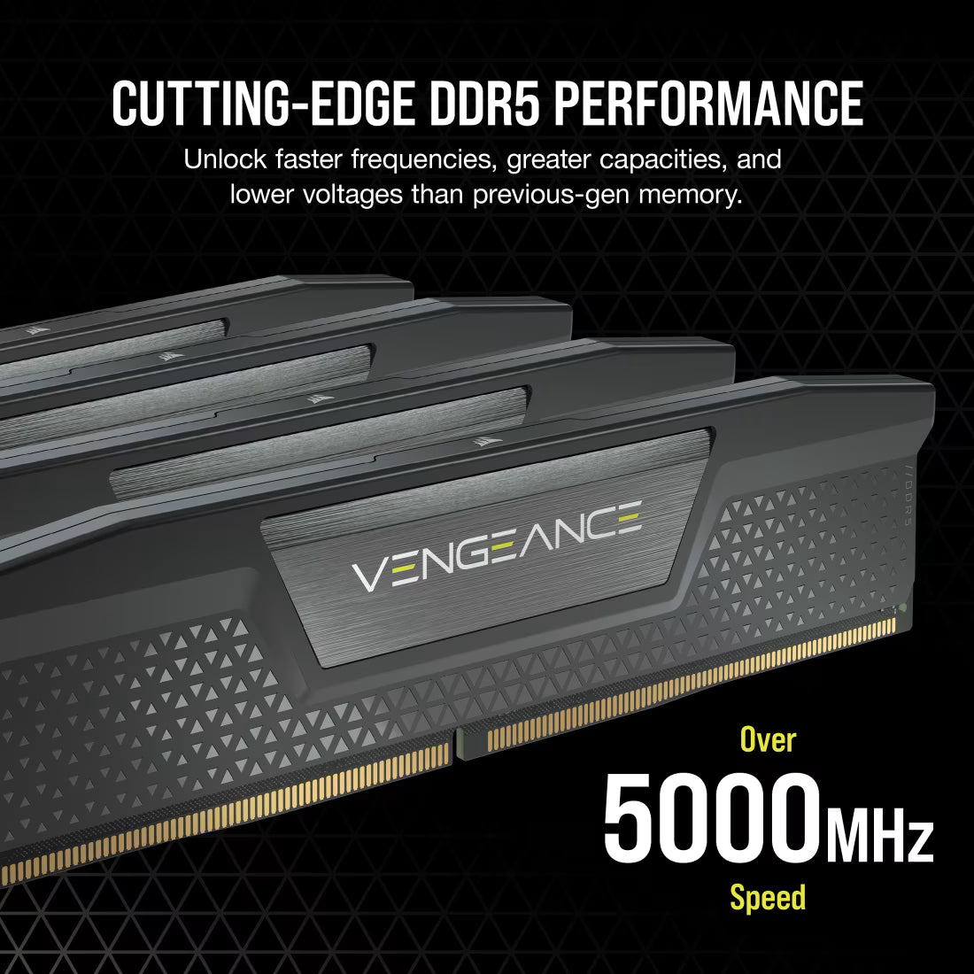 CORSAIR VENGEANCE 32GB (2x16GB) DDR5-6400 CL32 Black RAM
