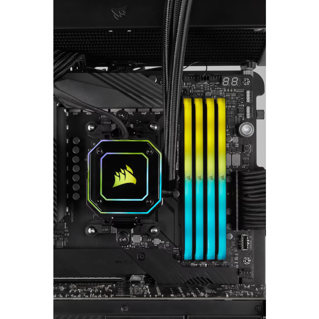 CORSAIR VENGEANCE RGB RS 32GB (2x16GB) DDR4-3600 CL18 Black RAM