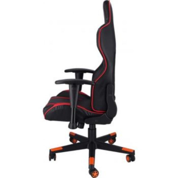 Meetion CHR15 Imitation Leather Adjustable Handrail and 180-Degree Reclining, Scalable Foot Rest Gaming Chair - Red