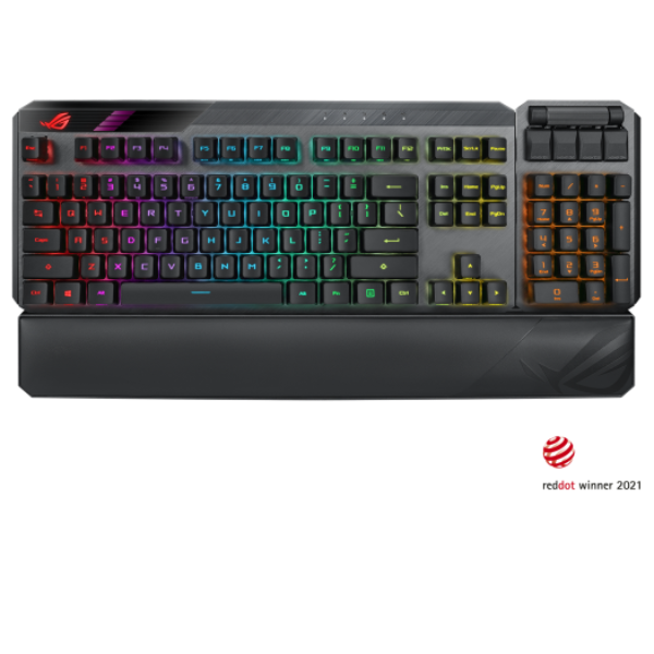 Asus ROG Claymore II wirelessROG Claymore II modular TKL 80%/100% gaming mechanical keyboard with ROG RX Optical Mechanical Switches