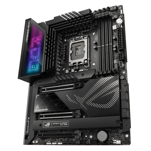 Asus ROG Maximus Z790 Hero Intel® Z790 LGA 1700 ATX motherboard with 20 + 1 power stages, DDR5, five M.2 slots