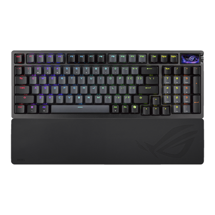 ASUS ROG Azoth 96 HE Wireless Magnetic Gaming Keyboard – 96% Layout, HFX V2 Hall Effect Switches, 1.47" Touchscreen, 8000Hz