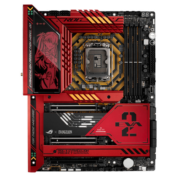 Asus ROG Evangelion Gaming Pc, Intel Core I9 14900K, DDR5 6200, Red, EVA Edition