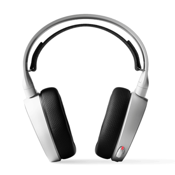 SteelSeries Arctis 5, RGB Illuminated Gaming Headset with DTS Headphone: X 7.1 Surround for PC, PlayStation 4, VR, Android and iOS, USB or 4-Pole 3.5mm – White