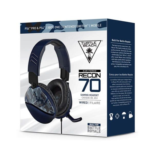 Turtle Beach Ear Force Recon 70 Multiplatform Gaming Headset – Blue Camo