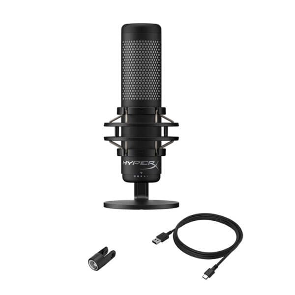 HyperX QuadCast S – RGB USB Condenser Microphone for PC, PS4, PS5 and Mac