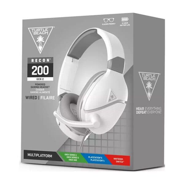 Turtle Beach Recon 200 Gen 2 White Gaming Headset