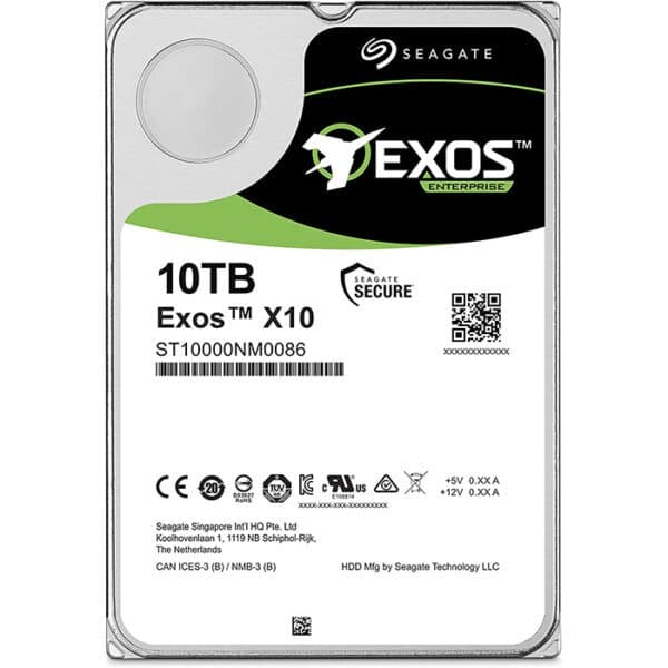 Seagate Exos 10TB SATA 6Gb/s 256MB Cache Enterprise Hard Drive 3.5