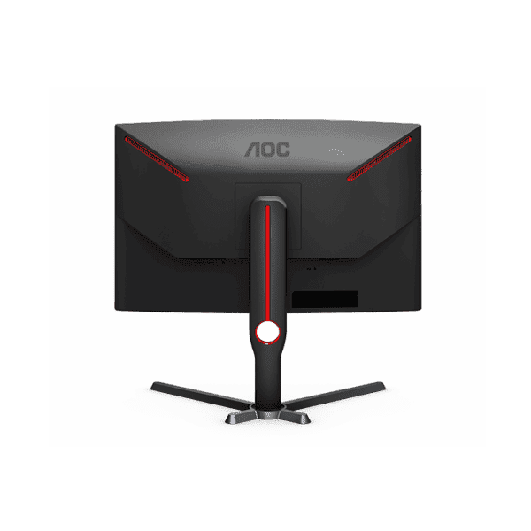 AOC C27G3 27” Curved Framless Gaming Monitor, FHD 1080P, Height adjustable |Black/RED
