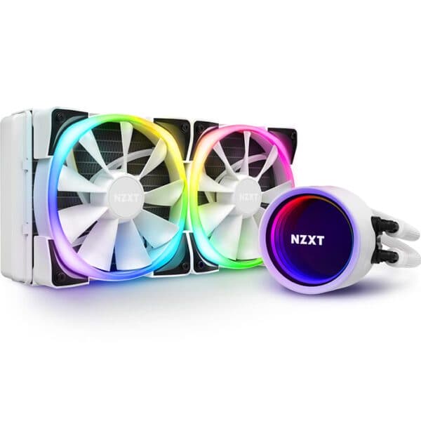 NZXT Kraken X53 RGB 240mm Liquid Cooler with RGB, White