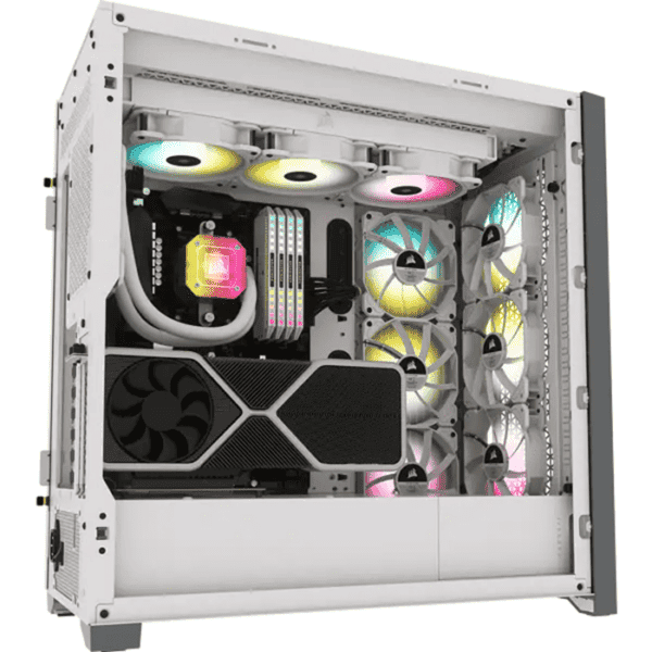 CORSAIR 5000D AIRFLOW Tempered Glass Mid-Tower ATX PC Case, White