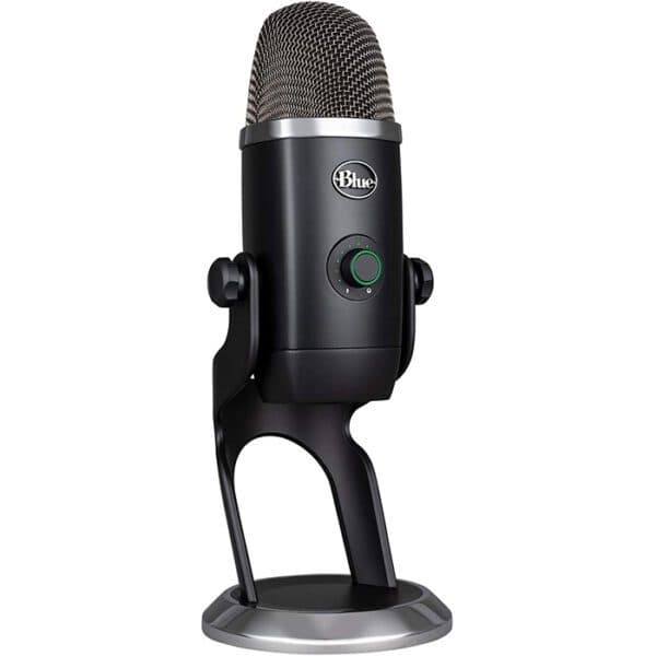 Logitech Yeti X Blackout Professional USB Microphone, 48 kHz 24 Bit Rate, 20Hz – 20kHz Frequency Response, 122dB Sensitivity, Omnidirectional, Black