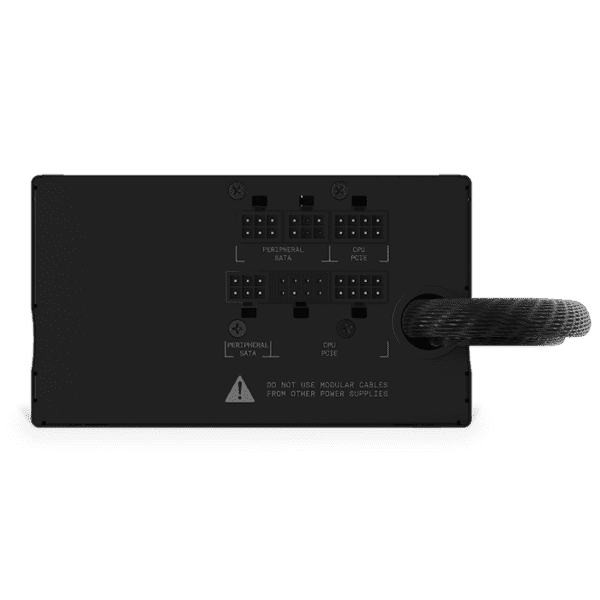 NZXT C Series 550W Semi-Modular ATX PSU, 80 Plus Bronze Rating, 6 Sata Power, 100V-240V Input, 3 Peripherals, Black