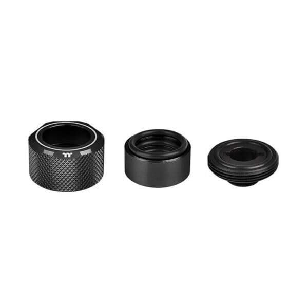 Thermaltake Pacific C-PRO G1/4 PETG Tube 16mm OD Compression – Black (6-Pack Fittings)