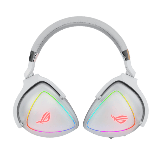 ASUS ROG Delta White Edition RGB wired gaming headset for PCs, Mac,mobile,PS4