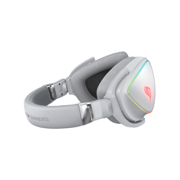 ASUS ROG Delta White Edition RGB wired gaming headset for PCs, Mac,mobile,PS4