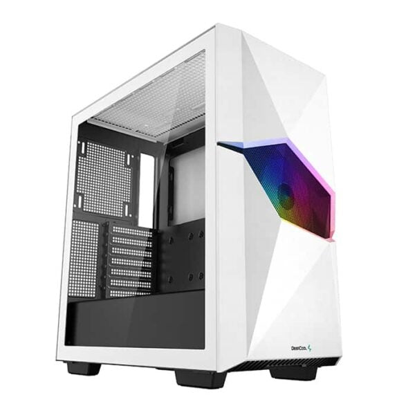 DeepCool Cyclops white mid-tower front fan RGB case, White