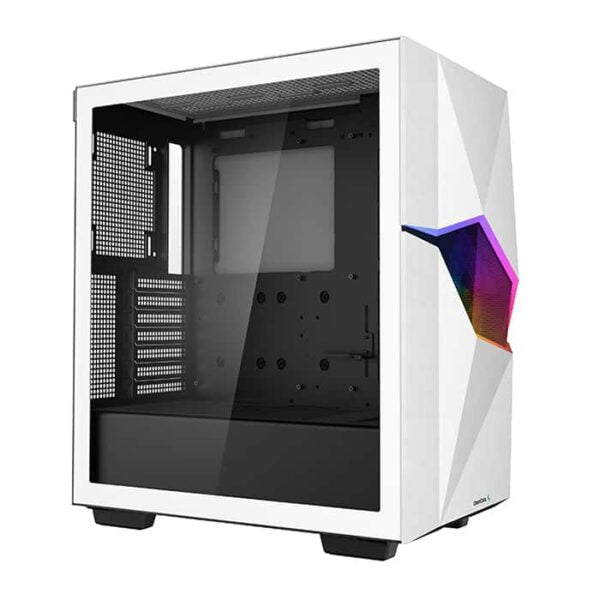 DeepCool Cyclops white mid-tower front fan RGB case, White