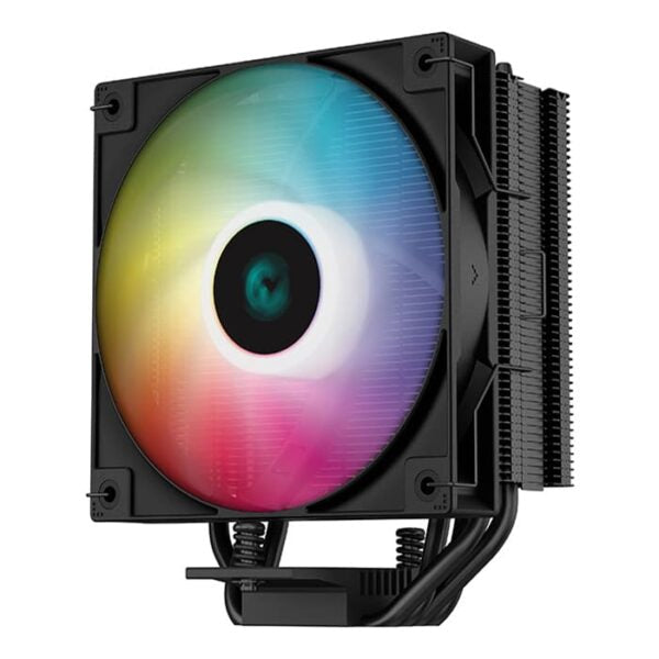Deepcool AG400 BK ARGB Single Tower 120mm CPU Cooler, 2000 RPM Fan Speed, 75.89 CFM Airflow, Addressable RGB