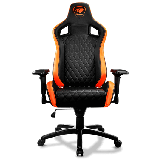 Cougar Armor S Gaming chair, Adjustable Design ,Black and Orange