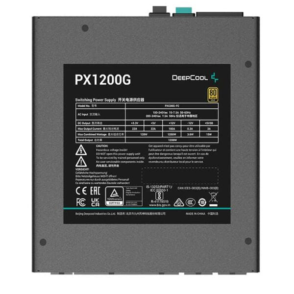 DeepCool PX1200G 1200W 80 PLUS Gold, ATX 3.0 Power Supply